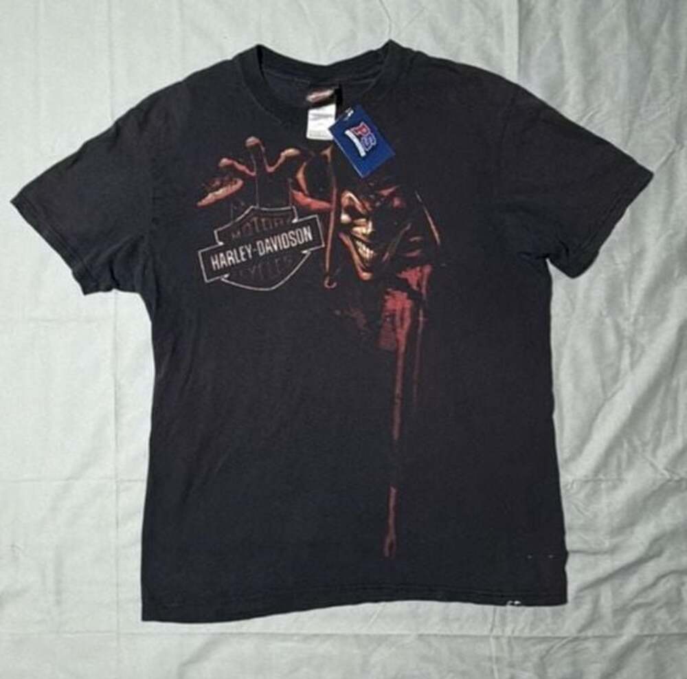 Vintage Harley-Davidson Bakersfield Graphic T-Shirt Black Size L